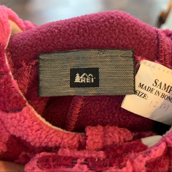 REI infant pink jacquard fleece suit - Picture 8 of 8